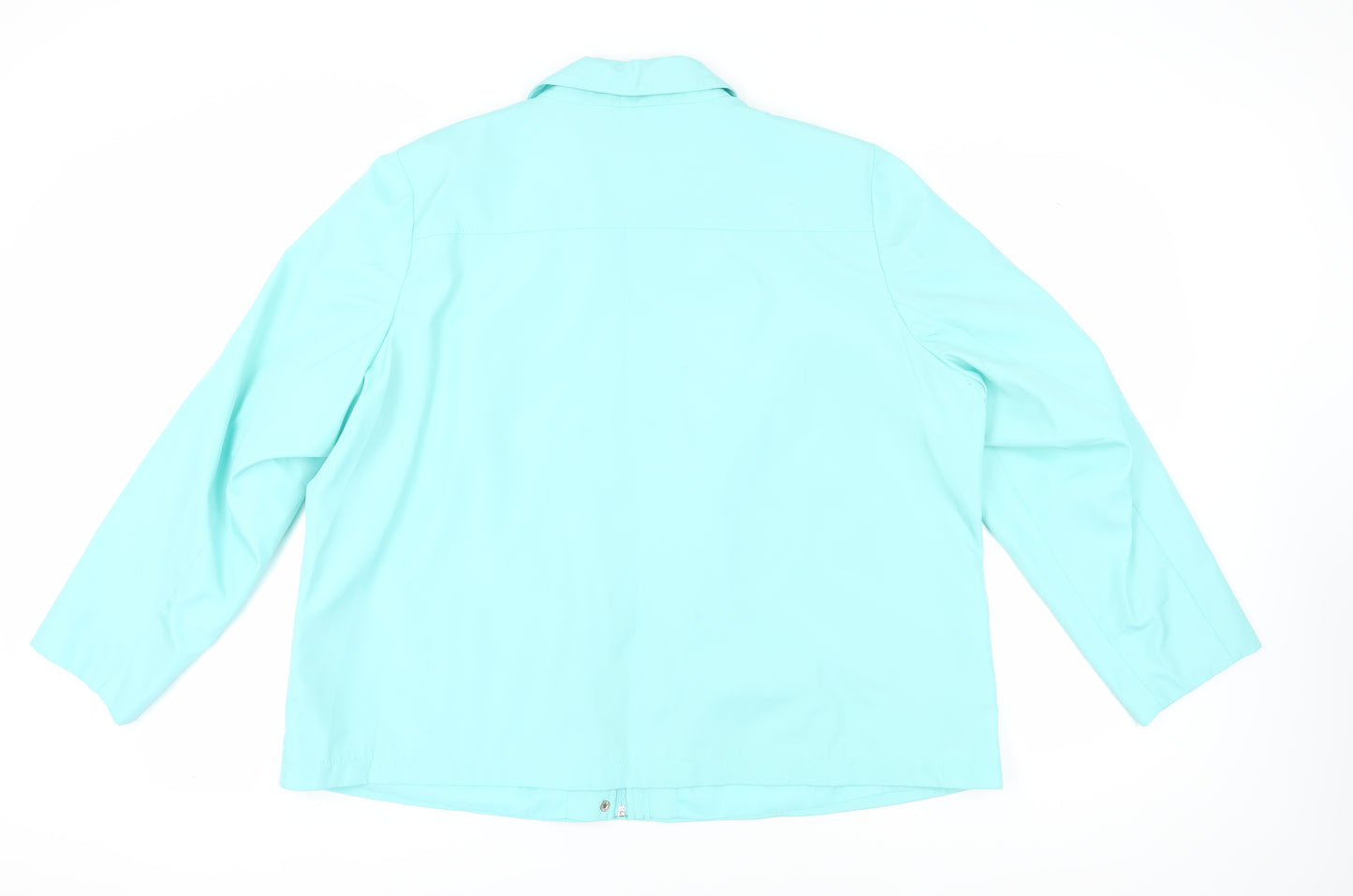 Bm Collection Women's Blue XL Zip Jacket