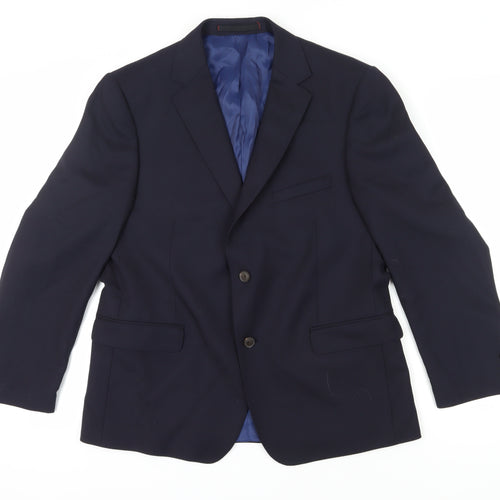 Marks & Spencer Men's Blue Wool Blazer 42 Short