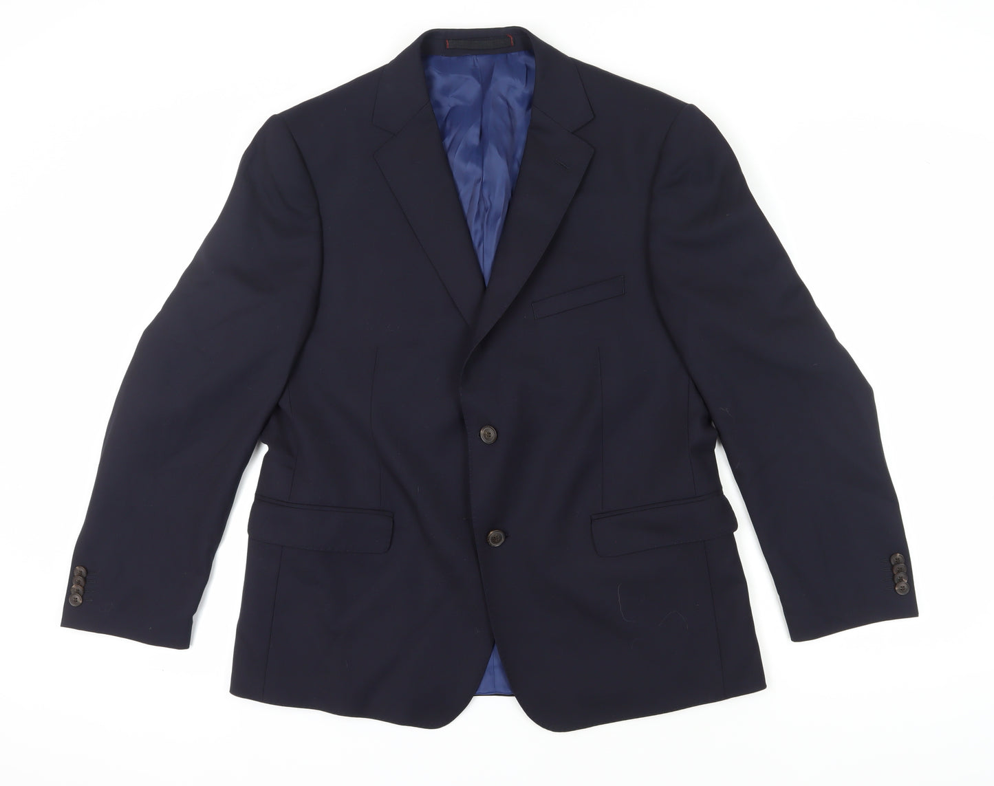Marks & Spencer Men's Blue Wool Blazer 42 Short