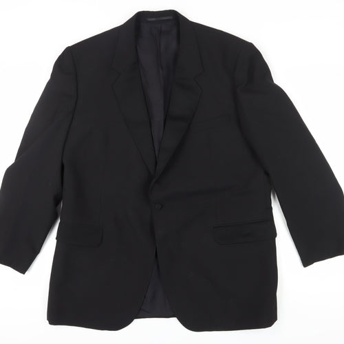 House of Fraser Men's Black Tuxedo Blazer, Size 46R, Classic Style