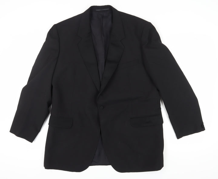 House of Fraser Men's Black Tuxedo Blazer, Size 46R, Classic Style