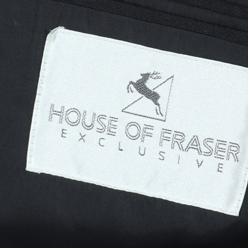 House of Fraser Men's Black Tuxedo Blazer, Size 46R, Classic Style