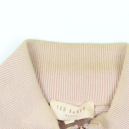 Ted Baker Women's Pink Bomber Jacket Size 10