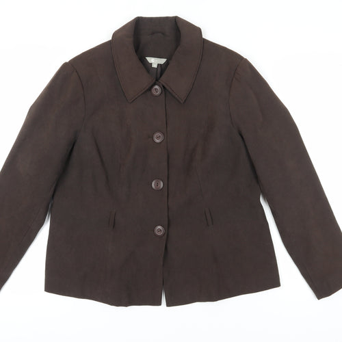 Mia Moda Women's Brown Blazer Jacket Size 18