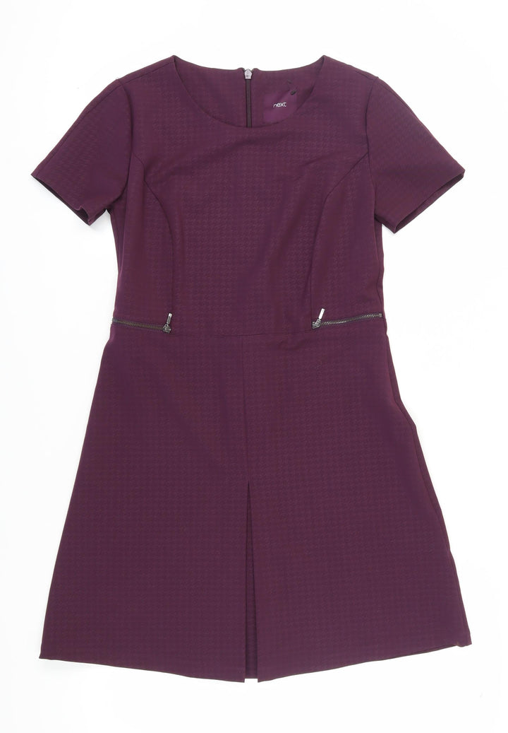 Next Womens Purple Sheath Dress Size 10