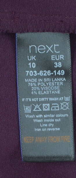 Next Womens Purple Sheath Dress Size 10