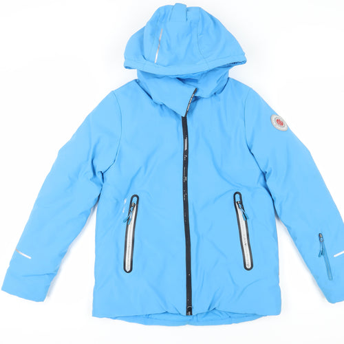 WHSTROMA Boys Blue Ski Jacket Waterproof 14