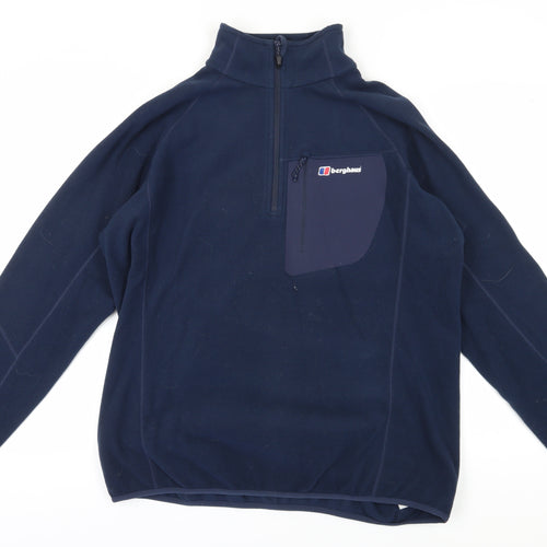 Berghaus Men's Navy Blue XL Fleece Pullover Sweatshirt
