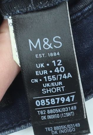 Marks and Spencer Women's Blue Straight Jeans Size 12