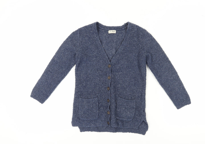 Next Blue Cardigan for Girls, Size 7, Winter Warmth