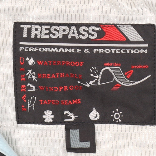 Trespass Women's Blue Waterproof Parka Jacket Size L