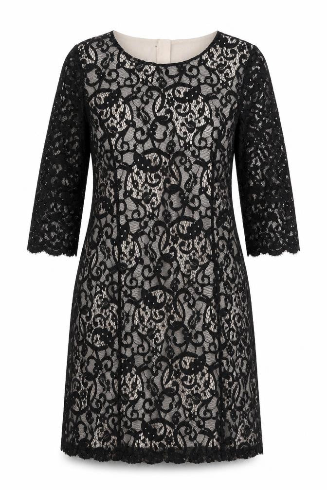 H&M Women's Black Lace Sheath Dress, Size 8, Party/Cocktail