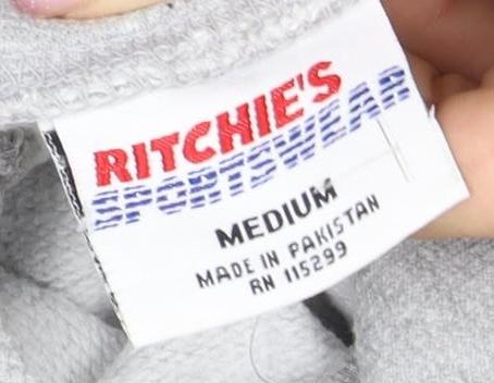 Ritchie Sportswear Men's Grey Harvard Hoodie M