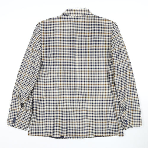 St Michael Women's Multicoloured Wool Blazer, Size 14