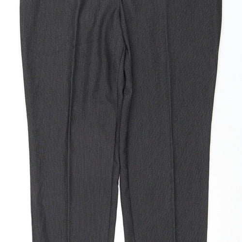 Next Women's Black Trousers - Size 14, Mid-Rise
