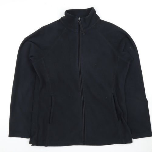 Mountain Warehouse Women's Black Fleece Jacket Size 12