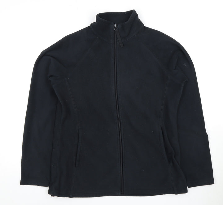 Mountain Warehouse Women's Black Fleece Jacket Size 12