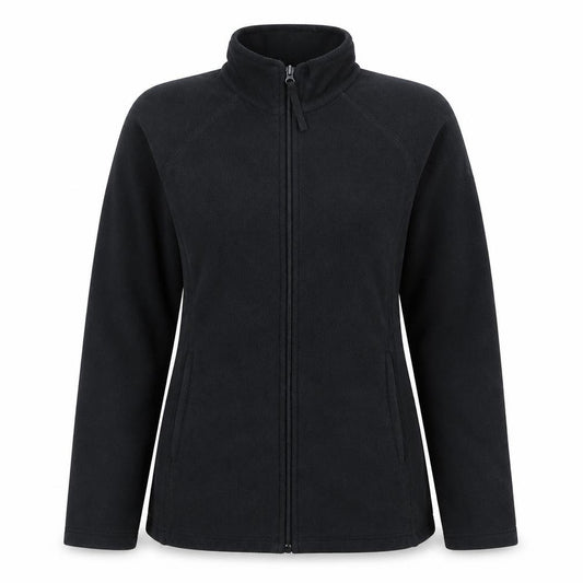 Front view of Mountain Warehouse Women's Black Fleece Jacket, size 12