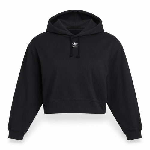 Adidas Women's Black Pullover Hoodie, Size 14, Regular Fit