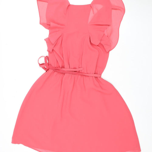 Armani Exchange Women's Pink Wrap Dress Size 2