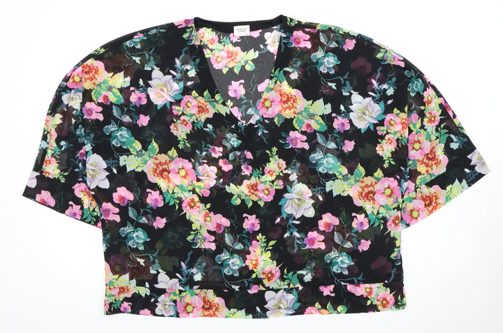 Jacqueline de Yong Women's Floral Blouse Size 12 Multicoloured