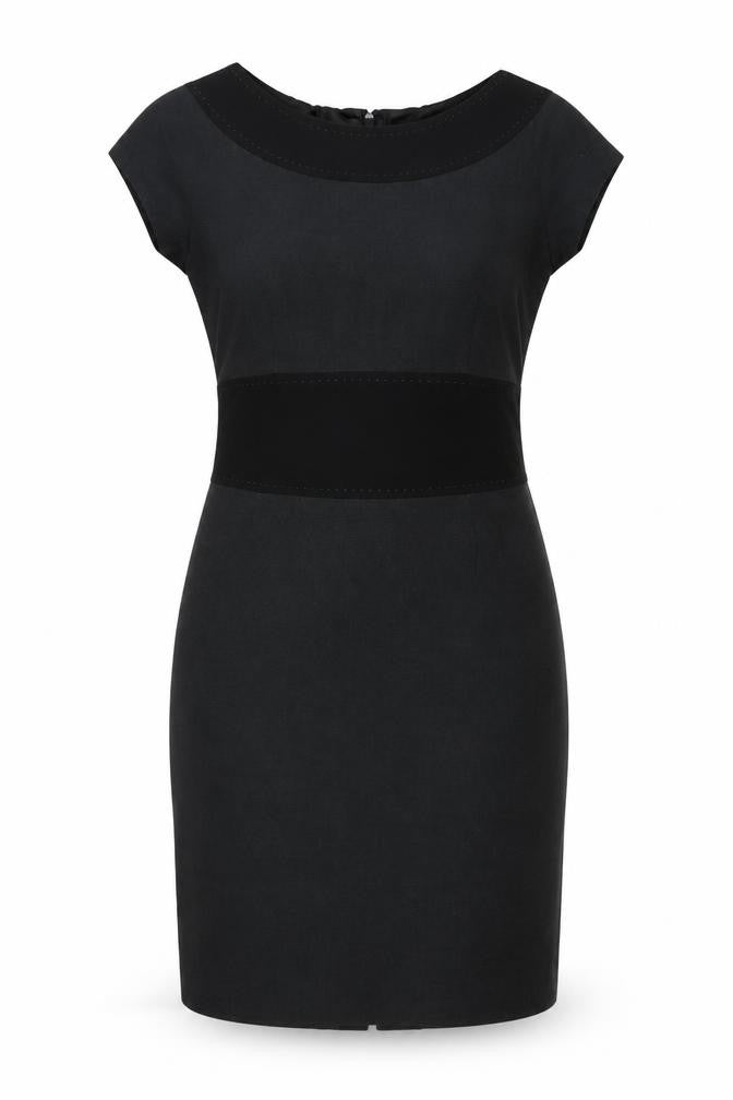 Laura Ashley Women's Black Short Sleeve Dress Size 12
