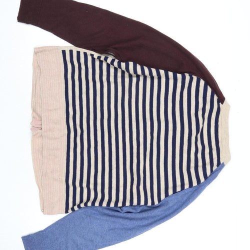 Morrissey Women's Beige Striped 14 Cardigan
