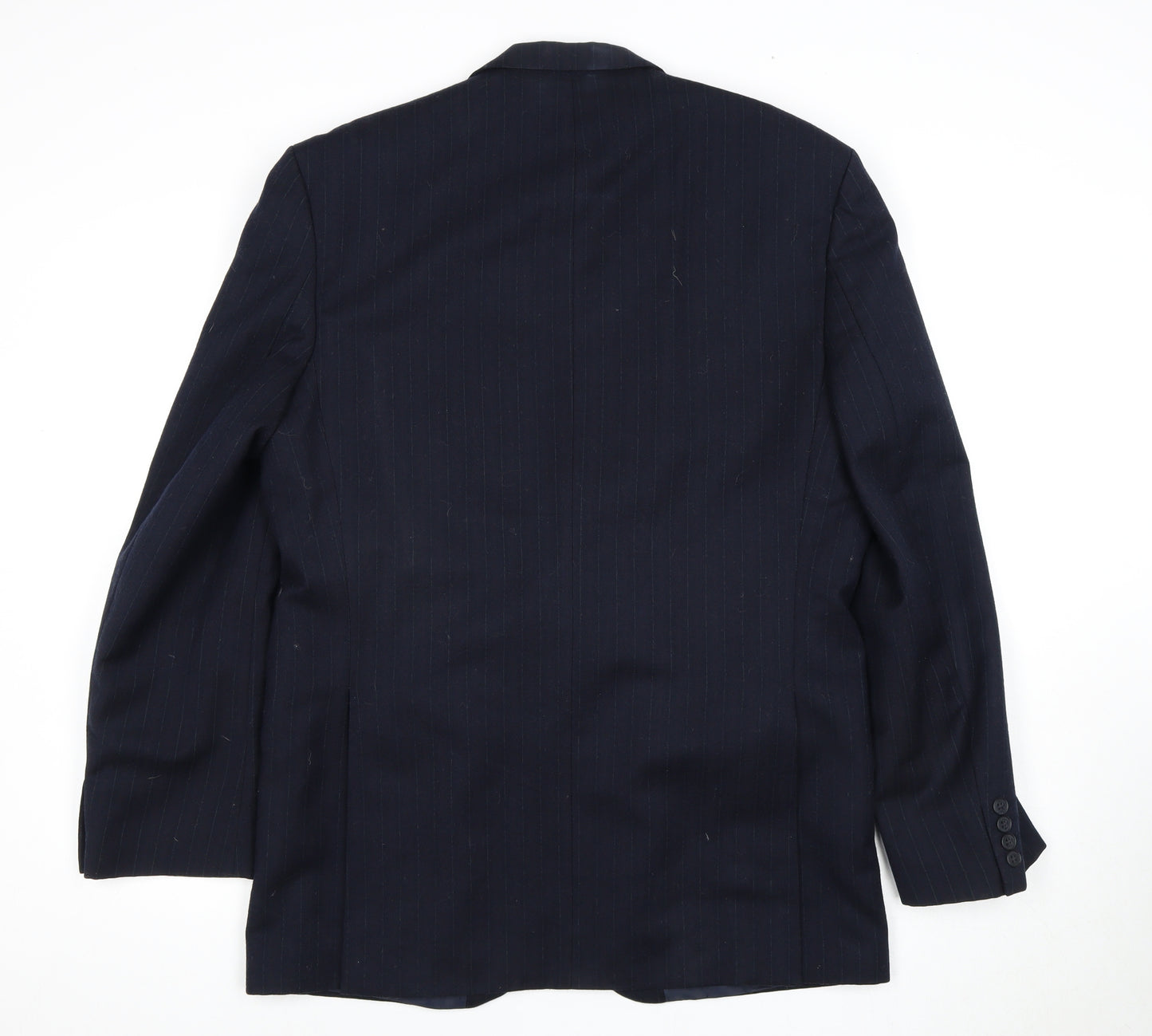 Centaur Men's Blue Wool Blazer 40 Long Two-Button Notch Lapel