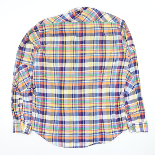 Guide London Men's Multicoloured Plaid Shirt - Size L