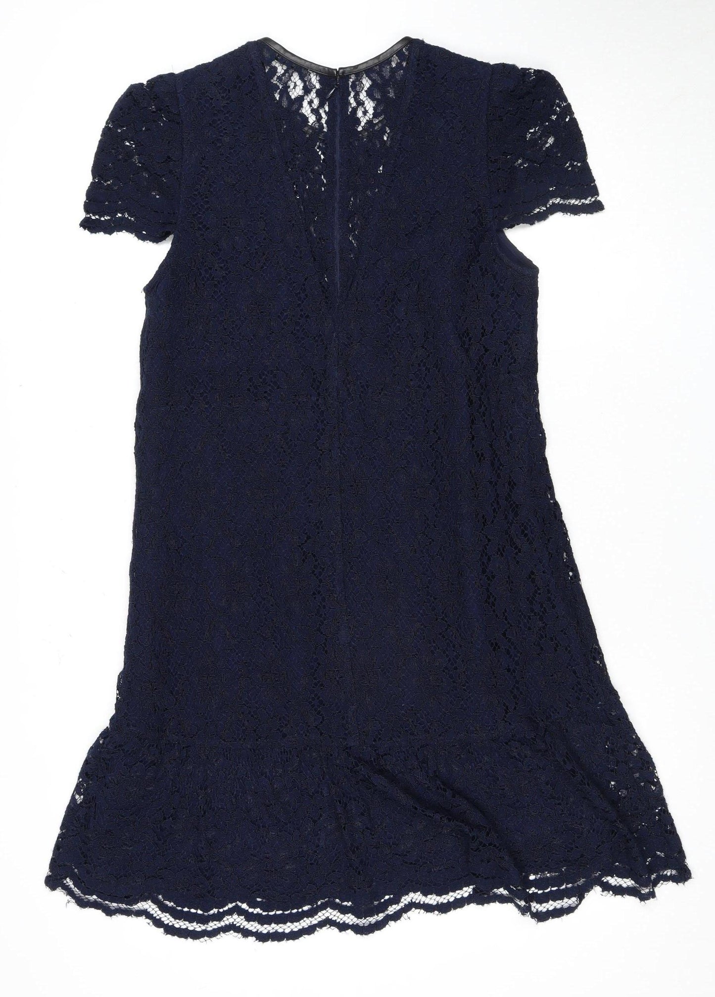 Whistles Women's Blue Lace Dress Size 10