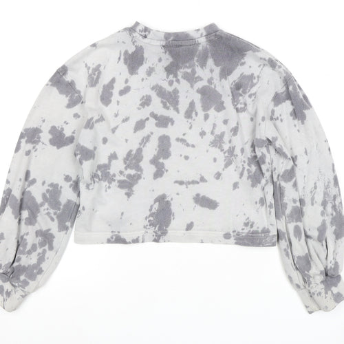 Nike Girls' Grey Tie-Dye Sweatshirt, Size 8, Pullover