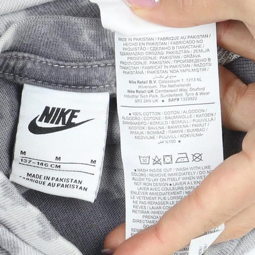 Nike Girls' Grey Tie-Dye Sweatshirt, Size 8, Pullover