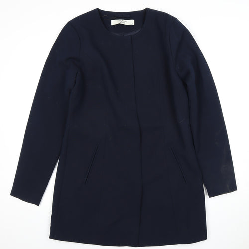 Jacqueline de Yong Women's Blue Long Coat - Size M