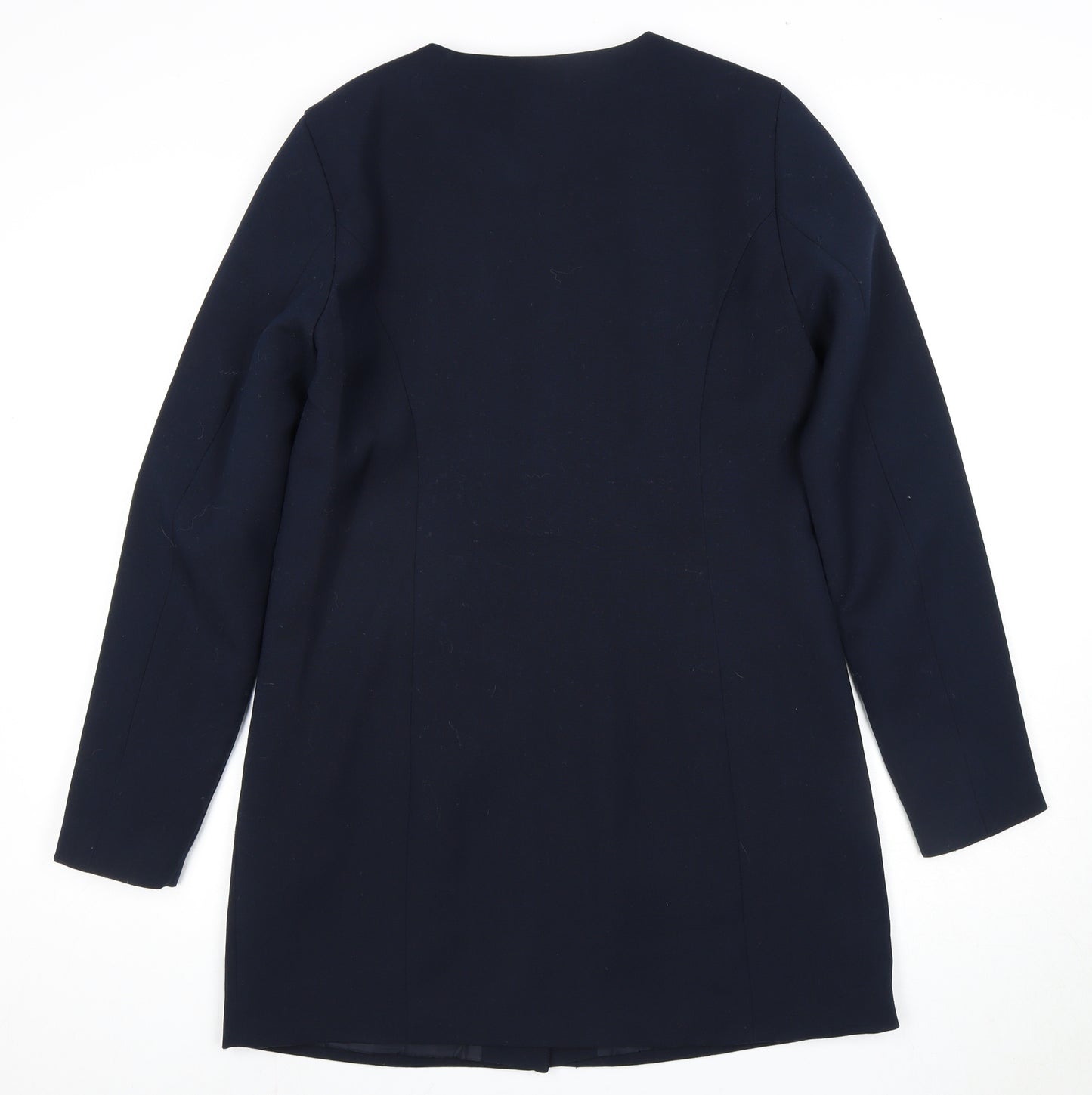 Jacqueline de Yong Women's Blue Long Coat - Size M