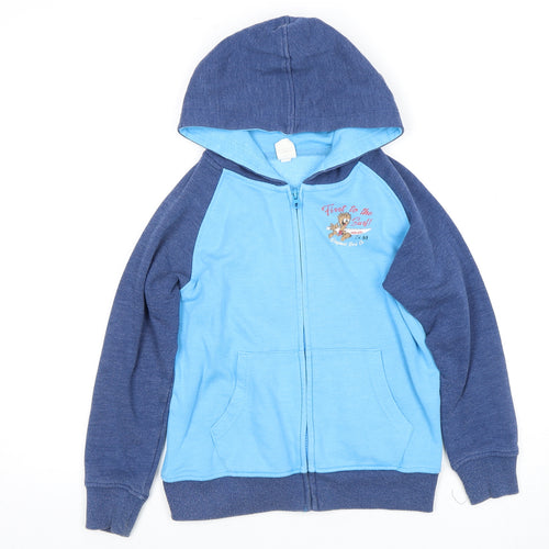 Saltrock Boys Blue Full Zip Hoodie Size L