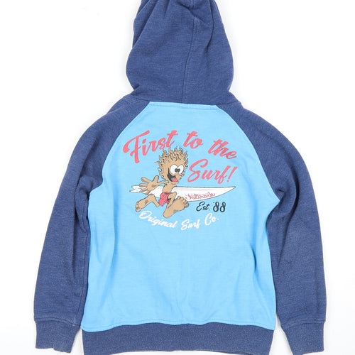 Saltrock Boys Blue Full Zip Hoodie Size L