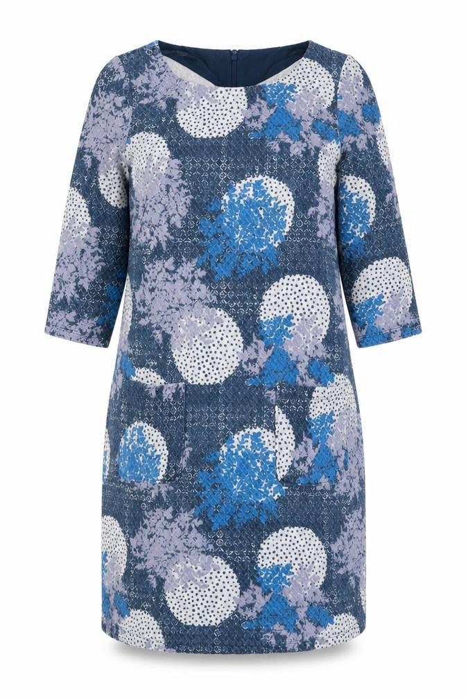 Front view of Warehouse Women's Multicoloured Shift Dress, size 14