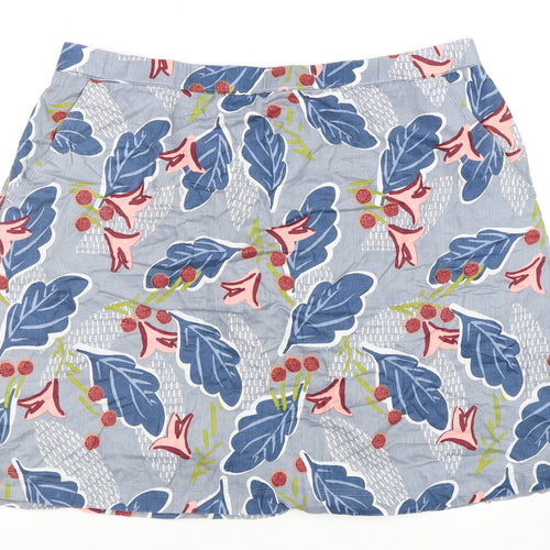 White Stuff Women's Multicoloured A-Line Skirt Size 20