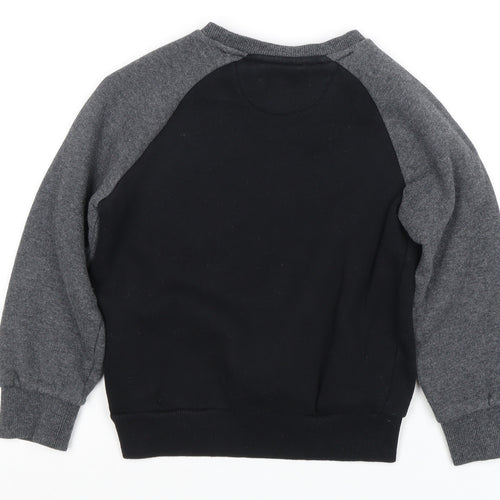 Farah Junior Boys Black Pullover Sweatshirt 6-7 Years
