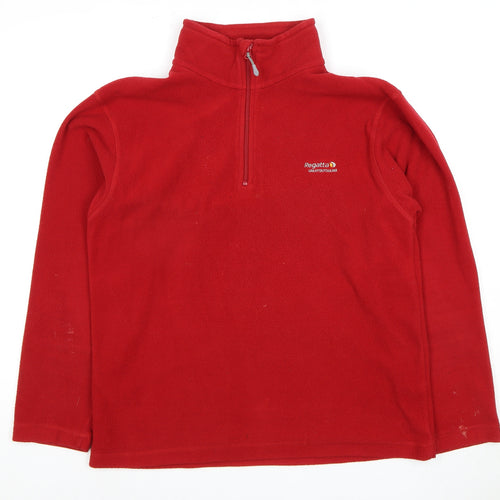 Regatta Men's Red 1/2 Zip Fleece Sweatshirt M