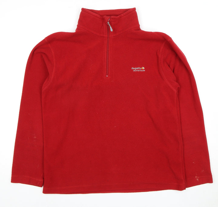 Regatta Men's Red 1/2 Zip Fleece Sweatshirt M