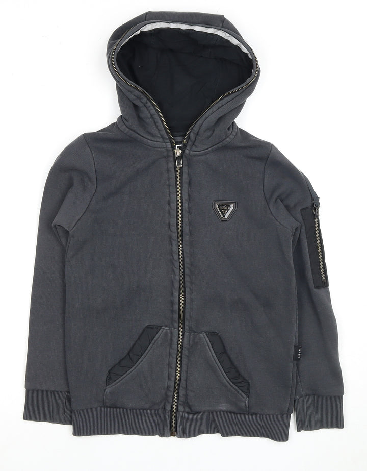 Sonneti Boys Grey Full Zip Hoodie 8-10 Years with Hood