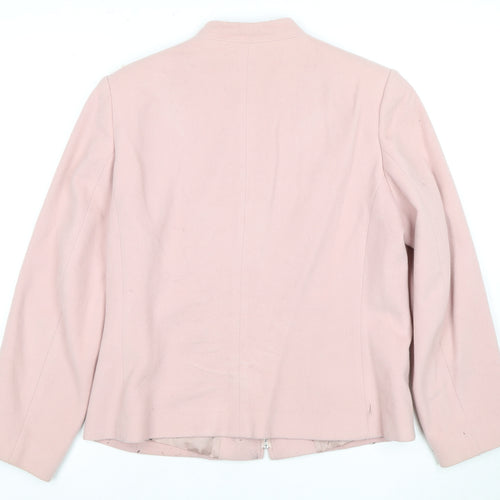 Viyella Women's Pink Wool Cashmere Jacket Size 12