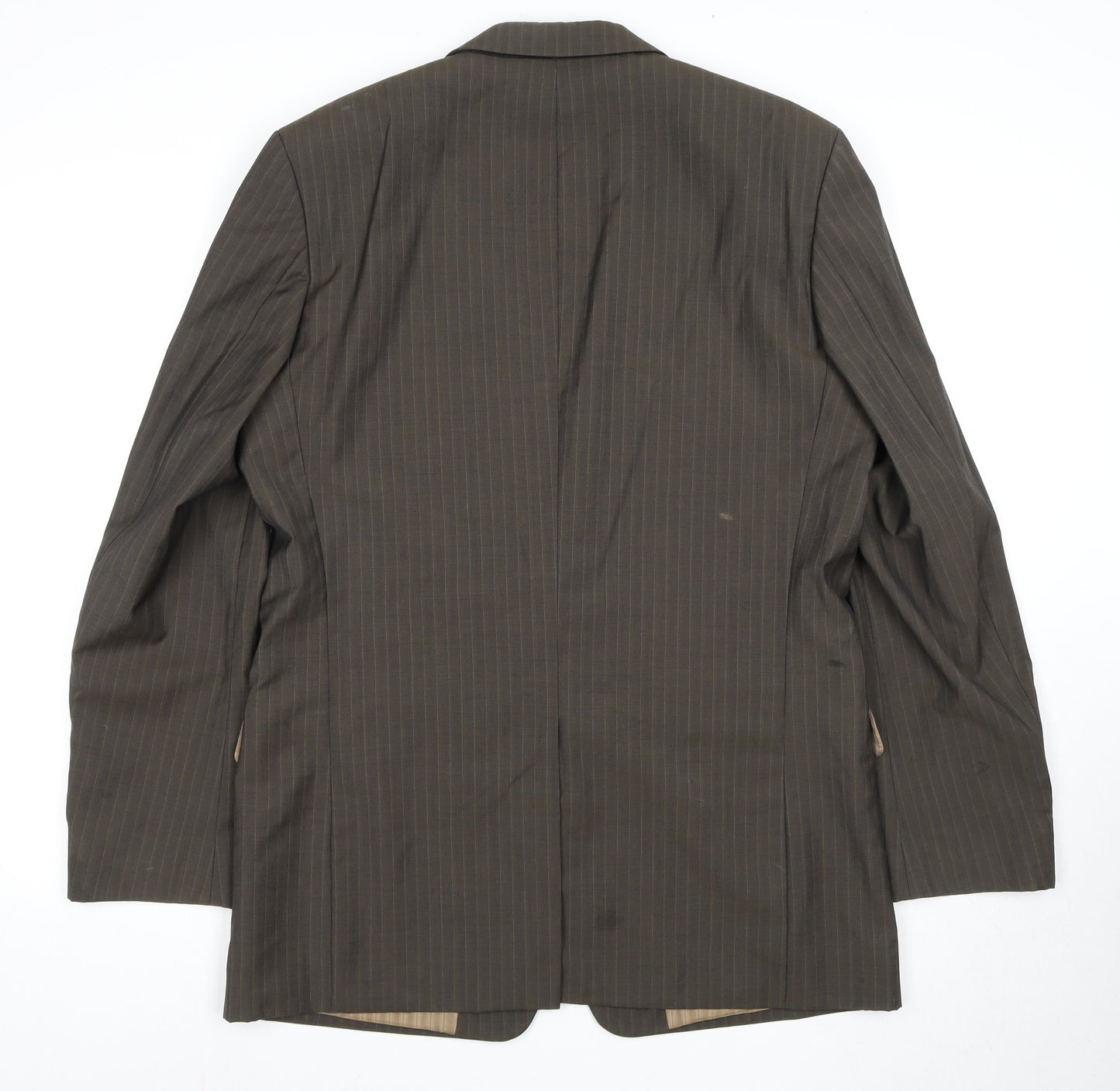 Hugo Boss Men's Brown Striped Blazer, Size 40