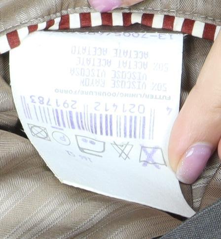 Hugo Boss Men's Brown Striped Blazer, Size 40