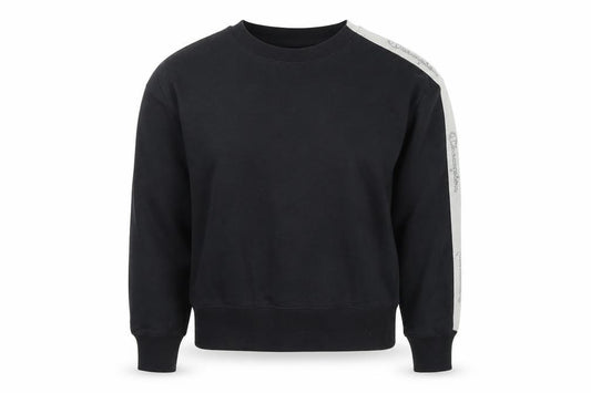 Front view of Champion Women’s Black Pullover Sweatshirt, size S