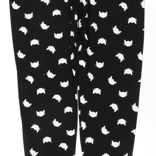Ann Summers Women's Black Animal Print Pyjama Pants M