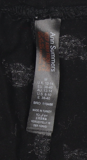 Ann Summers Women's Black Animal Print Pyjama Pants M