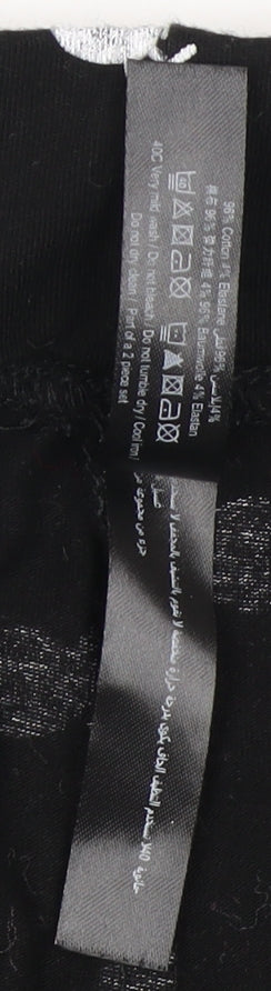 Ann Summers Women's Black Animal Print Pyjama Pants M