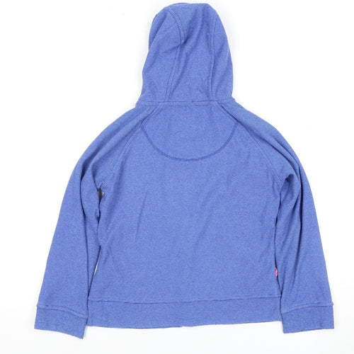 Peter Storm Girls Blue Hooded Jacket, 7-8 Years, Casual Style